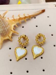 6 Pcs Women's Gold Hoop Earrings,14k Gold Cartilage Earrings Set Allergy Resistant Water Drop Pearl Earrings Delicate Gold Studs Small Gold Huggie Hoop Earrings Women's Fashion Gold Accessories