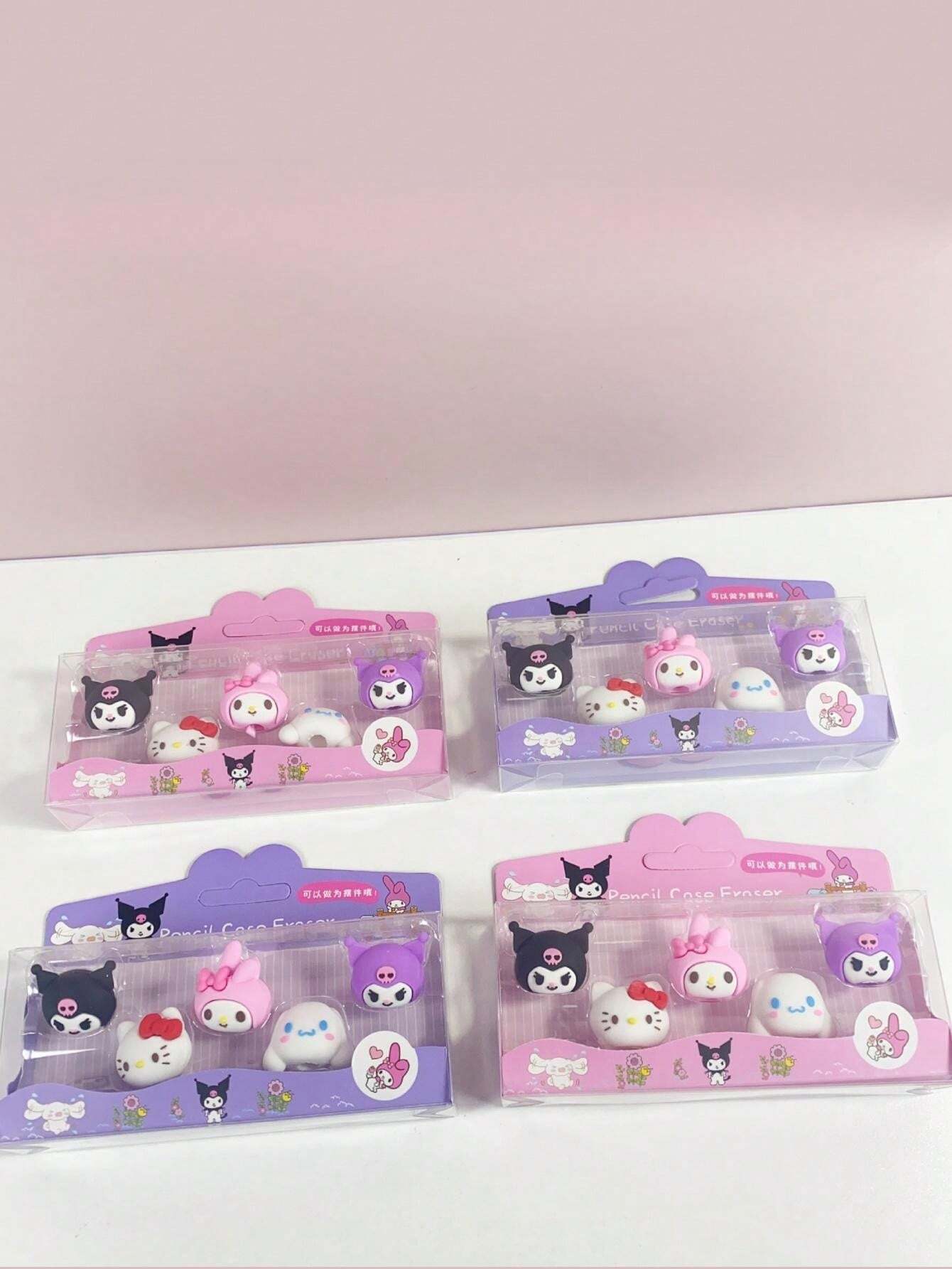 Sanrio 1pc New Cute Cartoon ThreeDimensional Design Eraser Detachable