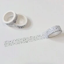 银色星形装饰和纸胶带，多用途遮蔽胶带，Ins 风格银色胶带贴纸