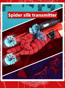 1 件蜘蛛丝发射器主题网射击手套先进技术玩具软飞镖枪礼物新款蜘蛛网射击器 - 儿童互动玩具 - 角色扮演道具 - 生日礼物 - 复活节礼物 - - 圣诞节礼物 - 礼物 - 孩子们会用这副手套成为小超级英雄！ - 蛛絲發射器[不含手套] - 查看 3