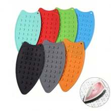 1pc Multi-Color Multipurpose Silicone Iron Resting Mat, Heat-Resistant Silicone Iron Pad For Flat Irons & Ironing Boards