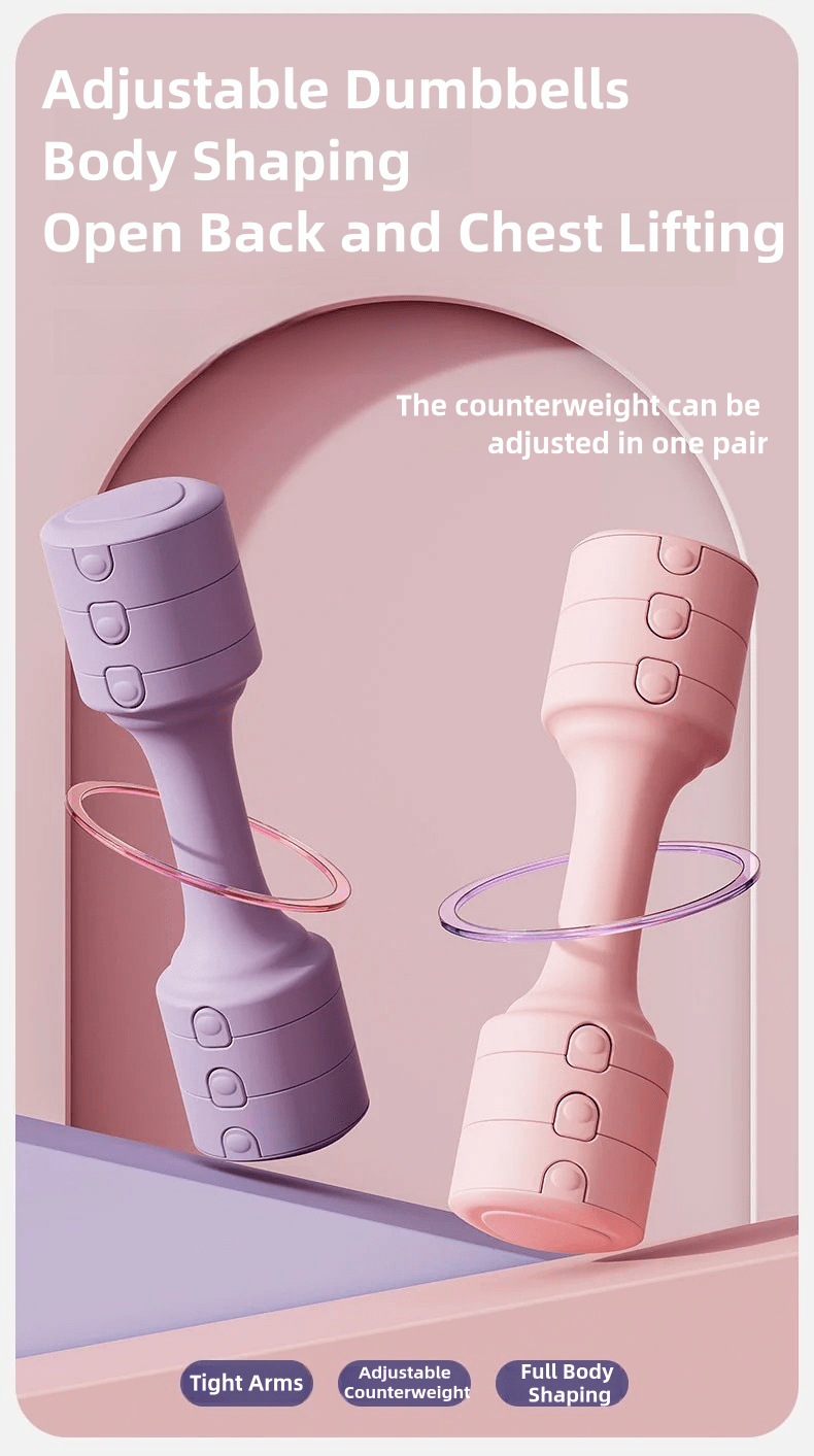 15kg Adjustable Weight Dumbbell, Home Fitness Equipment For Women, Arm