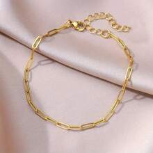 1 件多功能链式手链，嘻哈风格，优雅的钛钢配饰装饰，适合情侣日常佩戴、圣诞节、新年、情人节节日礼物 - 彩色 - 查看 2