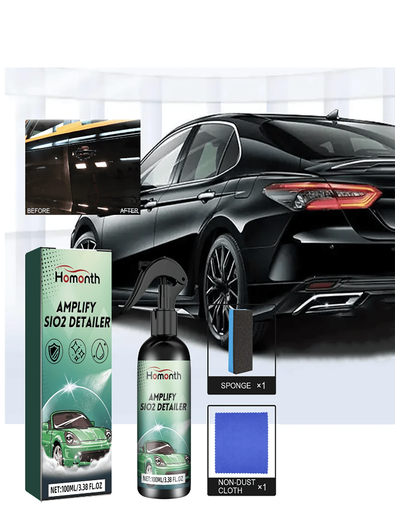 Car Coating Spray, Car Maintenance, Polishing, Dust And AntiFouling