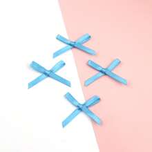 100pcs Small Size Satin Ribbon Bow Flower Hair Clips DIY Envelope Doll Party Decoration Mini Bowknot Headwear Crafts Accessory - 3mm Polyester With Bow - View 28