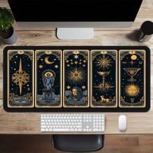 塔罗牌大桌垫、游戏鼠标垫、键盘垫、独特创意、橡胶防滑底座、边缘锁定 - 塔羅牌 - 查看 1