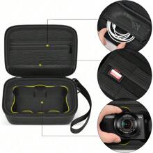 ALKOO Case Compatible With Canon PowerShot Digital Camera G7 X Mark III/Mark II Point And Shoot Camera Storage Bag Holds SD Cards, USB Cable More Accessories Organizer(Box Only)Charger Carry Case Cable Tidy Box Duffel Travelling Bag Cable Bag Electronic Data Cable Bedside Storage For Travel Airpods Camera Collect Women Man Child's Christmas Gifts Essential Teacher Supplies Waterproof Lightweight Large Capacity Portable Accessories