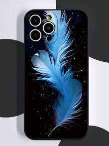 2pcs Feather Printed Shock-Proof Soft Phone Case Compatible With IPhone 16/16 Pro/16 Pro Max/16 Plus, IPhone 15 XR /7/8, IPhone 15 Pro Max, 13 Pro Max, 14 Pro Max, 13, 14, 11, 12 Pro Max, 14, 11, 12 Plus, Redmi Phones