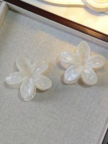 Set de 2 pinzas de pelo con flor de acrílico degradado elegante y pequeño, accesorios de peinado chic para recogido de mujer, regalos del Día de San Valentín, pinzas de pelo, sujetadores de pelo, pinzas de pelo