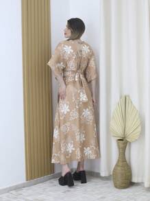 Women Two-Piece Outfits - 卡其色 - 查看 3