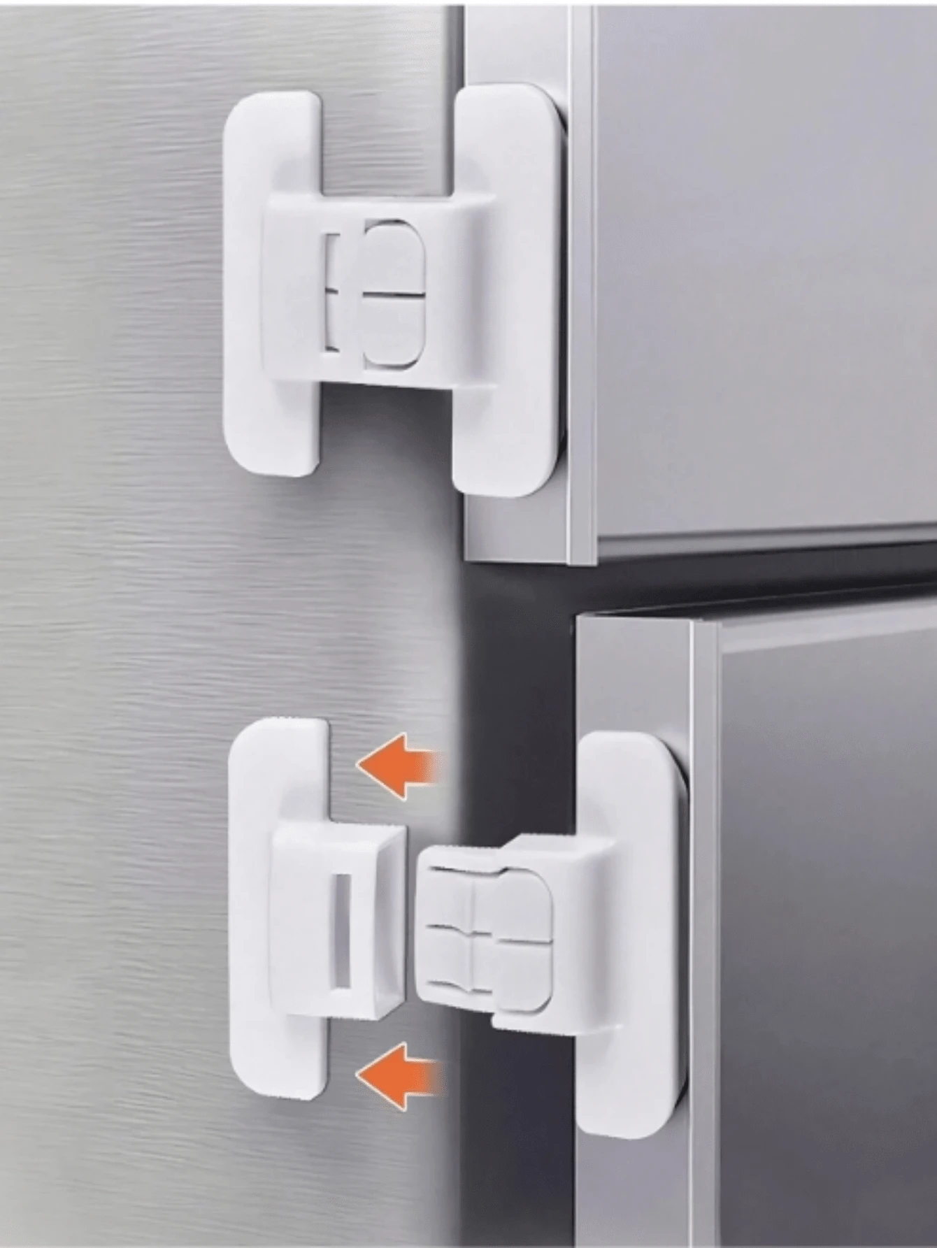 1pc Pair White Fridge Locks, Water Dispenser Door & Drawer