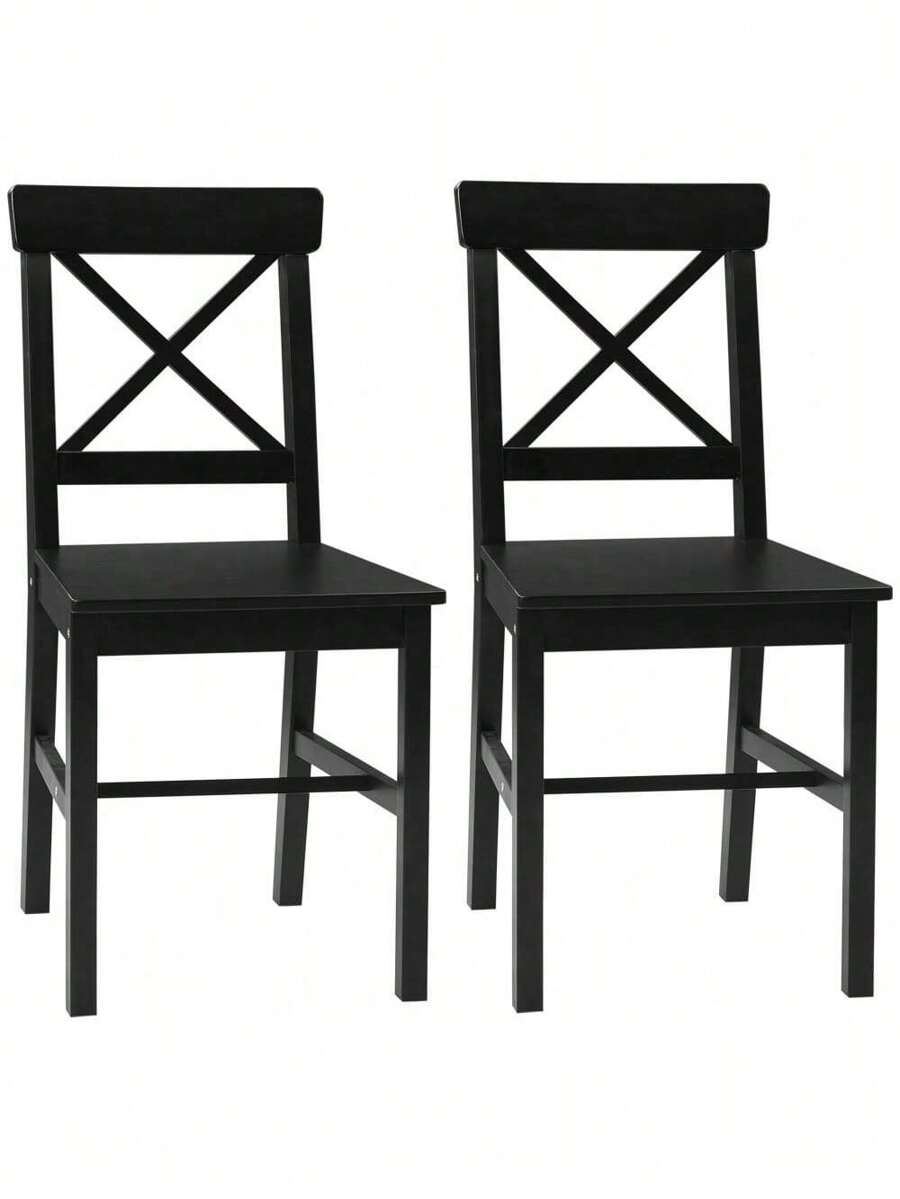 Modern Farmhouse Dining Chairs Set Of 2, Wooden Kitchen Chairs