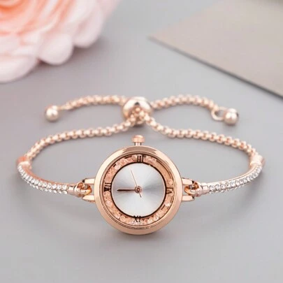 New Arrival Luxury Brand Women Bracelet Watch, Ladies Casual Gemstone Quartz Wristwatch, Fashion Gift For Women