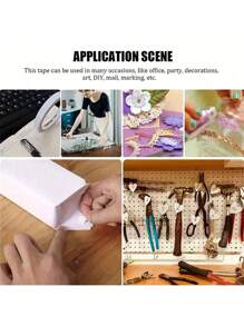Cinta adhesiva doble cara para manualidades, cinta adhesiva doble cara de varios tamaños para artes, álbumes de fotos DIY, embalaje de regalos, respaldo de papel, oficina y escuela, fiestas, elaboración de tarjetas