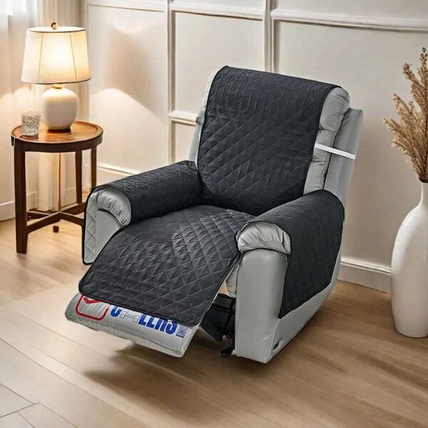 1 Stück schwarze karierte Sofakissen mit Ultraschall-Prägedetails, geeignet für alle Jahreszeiten, Schlafzimmer, Wohnzimmer und Büro, tierfreundlich, fleckbeständig