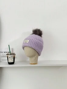 1 件装冬季保暖帽，带护耳，男女通用厚针织无檐便帽，可爱猫耳设计，男女通用，适合秋冬季 - 彩色 - 查看 9