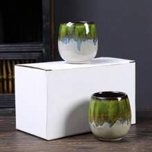 陶瓷窑裂纹意式咖啡杯套装、日式小巧茶杯、大师单杯、创意大肚杯、暖手酒杯 返校季