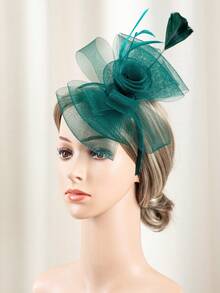 HITYfascinator 1 件蝴蝶结头带由涤纶纤维制成，适合所有季节 - FEATHER001 - 查看 8