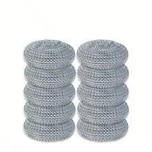 12 miếng/gói miếng cọ rửa bằng thép không gỉ, miếng cọ rửa kim loại, miếng cọ rửa nồi, miếng bọt biển vệ sinh nhà bếp cho bát đĩa, bát, nồi, bếp, máy hút mùi, bồn rửa, miếng bọt biển cọ rửa phòng tắm, đồ dùng vệ sinh - Nhiều màu - Xem 2
