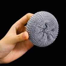 12 miếng/gói miếng cọ rửa bằng thép không gỉ, miếng cọ rửa kim loại, miếng cọ rửa nồi, miếng bọt biển vệ sinh nhà bếp cho bát đĩa, bát, nồi, bếp, máy hút mùi, bồn rửa, miếng bọt biển cọ rửa phòng tắm, đồ dùng vệ sinh - Nhiều màu - Xem 3