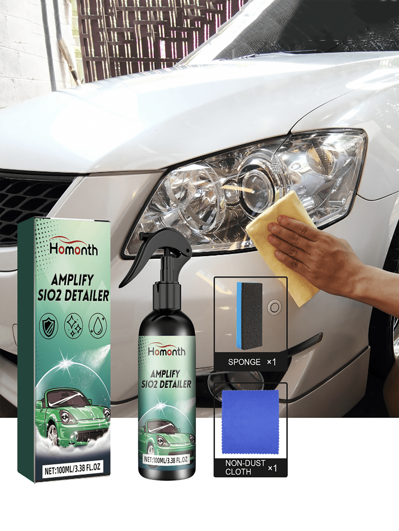 Car Coating Spray, Car Maintenance, Polishing, Dust And AntiFouling