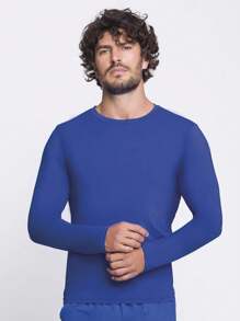 Selene Men's UV 50+ Protection Long Sleeve T-Shirt - 寶藍色 - 查看 1