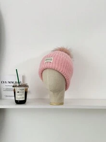 1 件装冬季保暖帽，带护耳，男女通用厚针织无檐便帽，可爱猫耳设计，男女通用，适合秋冬季 - 彩色 - 查看 13