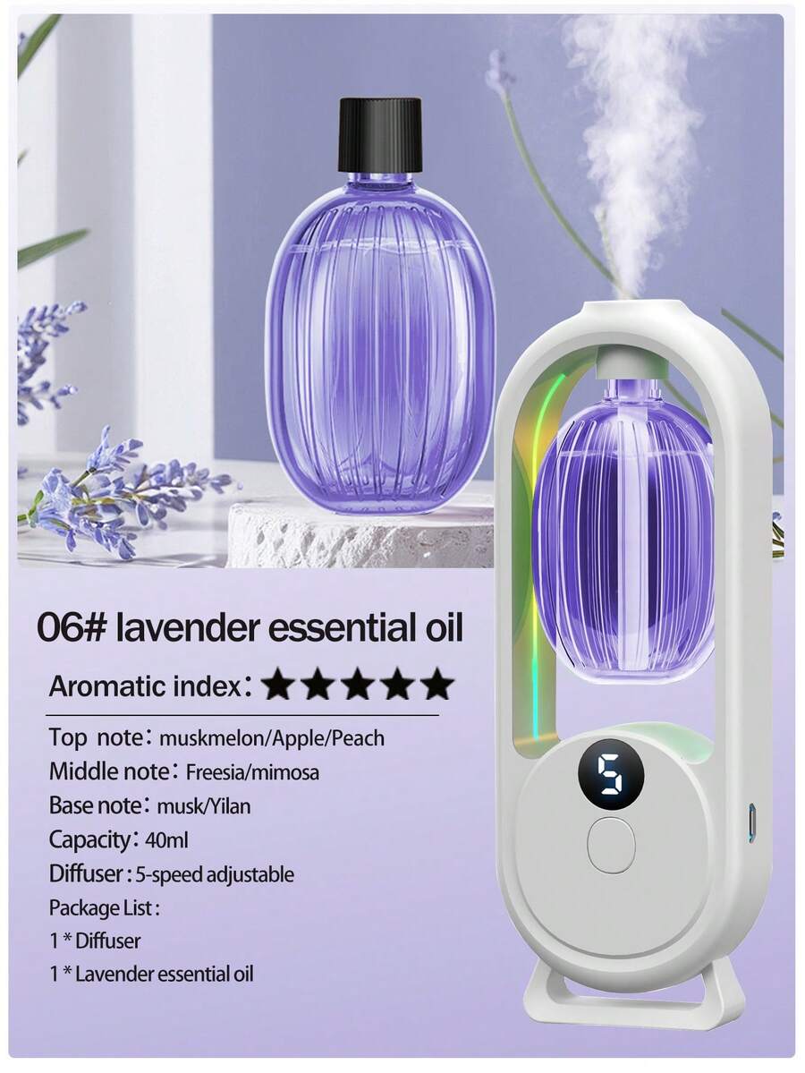 Mini Wall Mounted Aroma Diffuser Timed Essential Oil Aromatherapy