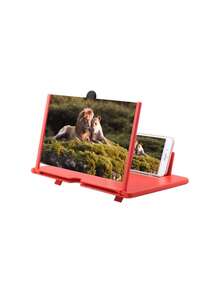 10 Inch Screen Magnifier For Cell Phone GeLar Screen Magnifier 3D Mobile Phone Magnifier With 3-4X Zoom For Movies Videos Games Foldable Phone Holder Original Immediate Shipping - 黑色 - 查看 7