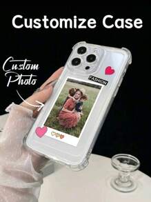 Apple 1pc Aanpasbare Transparante Hartvormige DIY Ontwerp Siliconen Lens Beschermhoes Telefoonhoesje Compatibel met iPhone 16 Pro Max/16 Pro/15 Pro Max/14 Pro Max/13 Pro Max