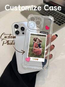 Apple 1pc Aanpasbare Transparante Hartvormige DIY Ontwerp Siliconen Lens Beschermhoes Telefoonhoesje Compatibel met iPhone 16 Pro Max/16 Pro/15 Pro Max/14 Pro Max/13 Pro Max