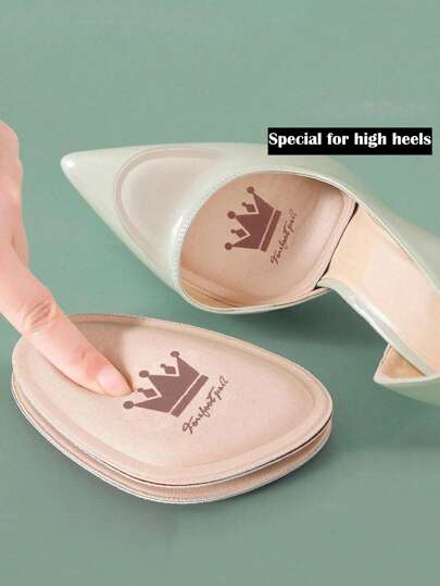 Suricat 2pcs Letter Graphic Shoe Insoles, Fashion Apricot Insoles For Pumps Women High Heels And Men Sneakers Shoes Summer Daily Wear, Shoes Accessories Gift Ideas