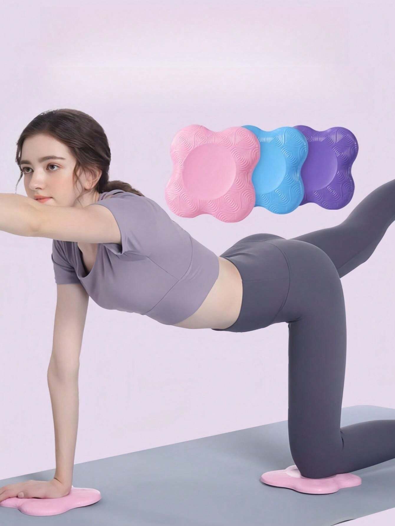 Yoga Knee Pads With Extra Thickness, AntiSlip, Cushioning, And Soft