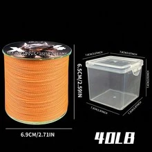 Chelesh 500 Yards, Nhiều Màu Sắc, Dây Câu Cá PE Bện 4 Sợi, Có Bao Bì Tinh Tế, Tùy Chọn Độ Bền 10LB-100LB, Độ Bền Cao, Chống Mài Mòn, Siêu Mịn Cho Câu Cá Đường Dài, Câu Cá Nước Mặn Và Nước Ngọt, Quà Tặng Câu Cá - trái cam - Xem 17