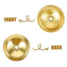 12 件装酥油灯、浮油灯、浮子浮灯、浮子油灯用品最佳礼物装饰拉玛 - 金色 - 查看 3