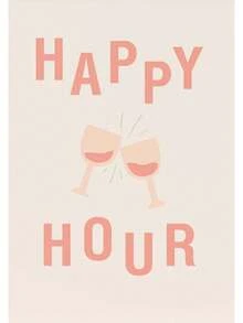 1pc Retro Kitchen Food Quotes Wine Cocktail Utensils Poster Wall Art Pictures Canvas Painting Dining Room Decor No Frame - Multicolor - View 47