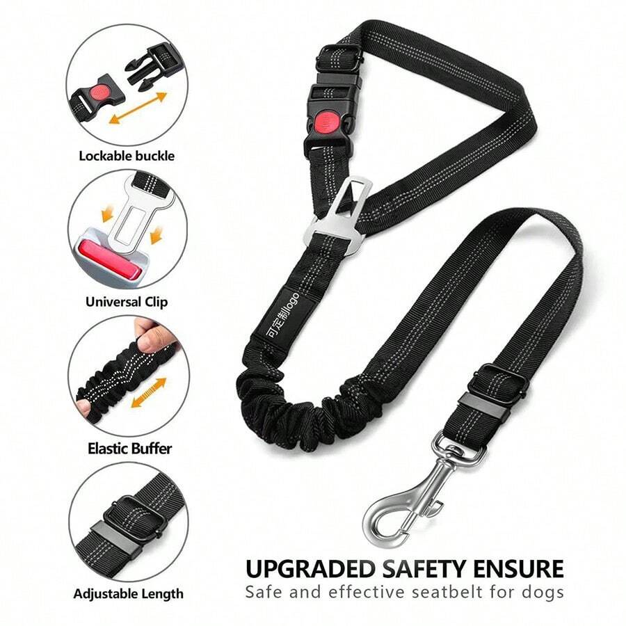 Pet Car Seat Belts, Dog And Cat Car Towing Ropes, And Rear Seat