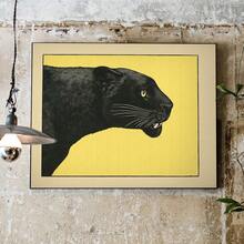 1 件帆布海报，现代艺术，野生动物帆布墙艺术，日本浮世绘艺术野生动物大猫海报，美洲虎豹纹，卧室客厅走廊的理想礼物，墙壁艺术，墙壁装饰，秋季装饰，房间装饰， - 彩色 - 查看 2