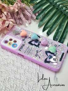 Case For A13 4G / A32 5G With Glitter And Glued Chain – Protection, Style And Comfort! - tử đinh hương - Xem 4