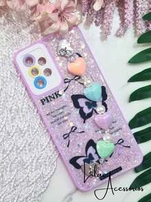 Case For A13 4G / A32 5G With Glitter And Glued Chain – Protection, Style And Comfort! - tử đinh hương - Xem 3
