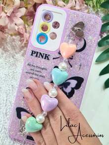 Case For A13 4G / A32 5G With Glitter And Glued Chain – Protection, Style And Comfort! - tử đinh hương - Xem 5