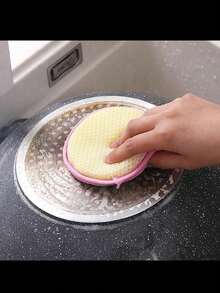 5 miếng/gói miếng bọt biển vệ sinh hai mặt, dùng cho chảo, đồ nấu nướng và đồ dùng - Miếng bọt biển gia dụng đa chức năng - Rửa chén, nhà bếp, phòng tắm, gia đình, đồ gia dụng - Nhiều màu - Xem 7