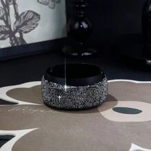 1 chiếc gạt tàn | Gạt tàn thuốc lá lưỡi lê đôi dày | Thiết kế nắp sáng bóng đính kim cương | Sử dụng phổ biến trong nhà và ngoài trời, phù hợp với mọi người (Màu đen) - nhiều màu - Xem 2