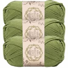 3 Pcs Soft & Warm 100% Acrylic Yarn Set, 4-Ply Thick Knitting Kit For Beginners, Suitable For DIY Scarf & Blanket Making, Variety Of Colors