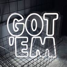 Got'Em 霓虹灯标志 Sneakerhead LED 霓虹灯标志 运动鞋室墙壁装饰 霓虹灯标志 发光标志 墙壁装饰 鞋店 运动室装饰 礼品 客厅 卧室 - 白色 - 查看 2