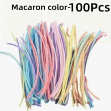 100 que xoắn ốc nhiều màu, màu sắc ngẫu nhiên, phụ kiện thủ công DIY, dụng cụ trang trí, làm quà tặng bó hoa thủ công sáng tạo, vật dụng nghệ thuật linh hoạt que xoắn Makaron, vật liệu thủ công DIY - nhiều màu - Xem 11