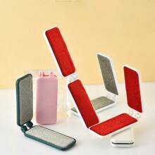 1/2件便携式衣物除毛器家用大衣毛发刮刀双面折叠静电刷除毛器 - 彩色 - 查看 10