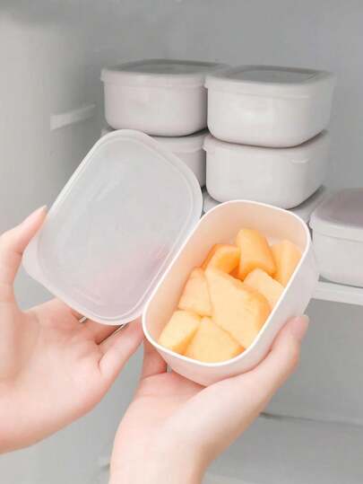 1/2/3pcs Solid Lunch Box, Small PP Food Container For Home,Kitchen,Christmas Gift