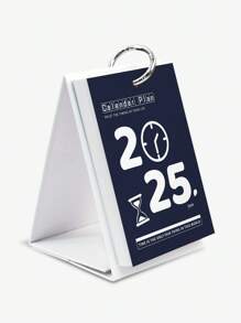 1pc 2025 Desk Calendar Planner, Simple Weekly Planner With Calendar And Notes, For Planning And Organizing Daily, Monthly Planners, Home Office School Supplies, Desk Decorations - Multicolor - View 15