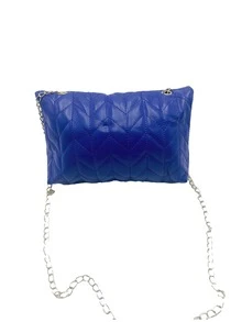 Bolsa de mujer para colgar con cadena. - Azul - Ver 2